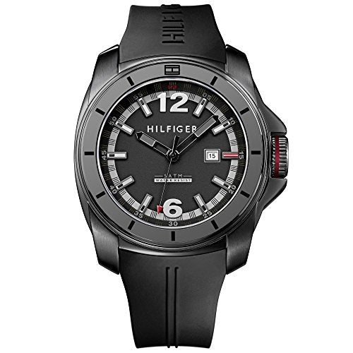 Tommy Hilfiger Windsurf Black Dial Black Rubber Strap Watch for Men- 1791114 Buy Now By Tommy Hilfiger