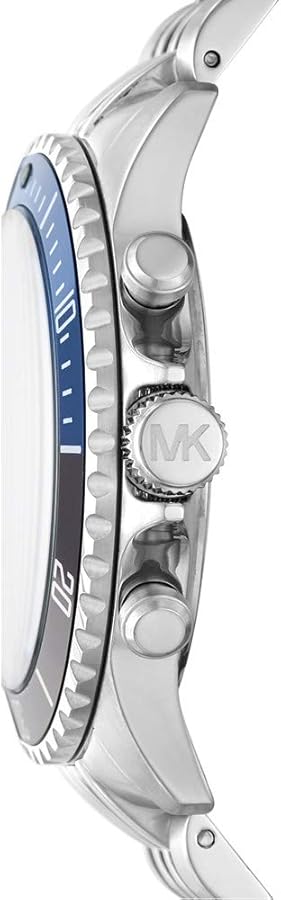 Michael Kors Bayville Chronograph Black Dial Silver Steel Strap Watch For Men - MK8749 Buy Now By Michael Kors