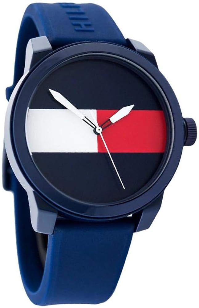 Tommy Hilfiger Denim Quartz Blue Dial Blue Rubber Strap Watch for Men - 1791322 Buy Now By Tommy Hilfiger