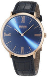 Hugo Boss Jackson Blue Dial Black Leather Strap Watch for Men - 1513371 Buy Now By Hugo Boss
