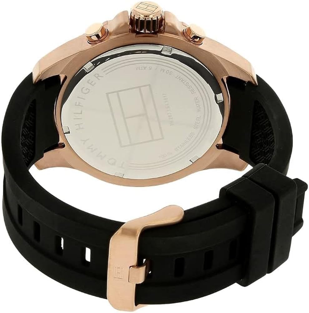 Tommy Hilfiger Sport Multifunction Black Dial Black Rubber Strap Watch for Men - 1791145 Buy Now By Tommy Hilfiger
