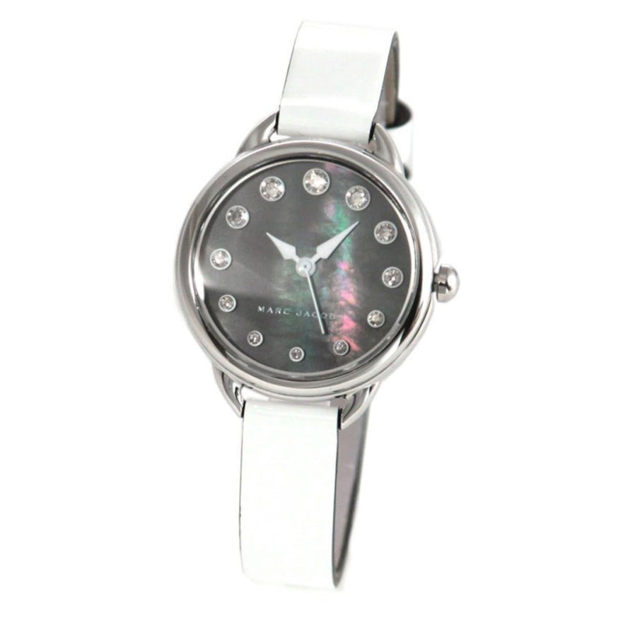 Marc Jacobs Betty Mother of Pearl Black Dial White Leather Strap Watch for Women - MJ1512 Buy Now By Marc Jacobs