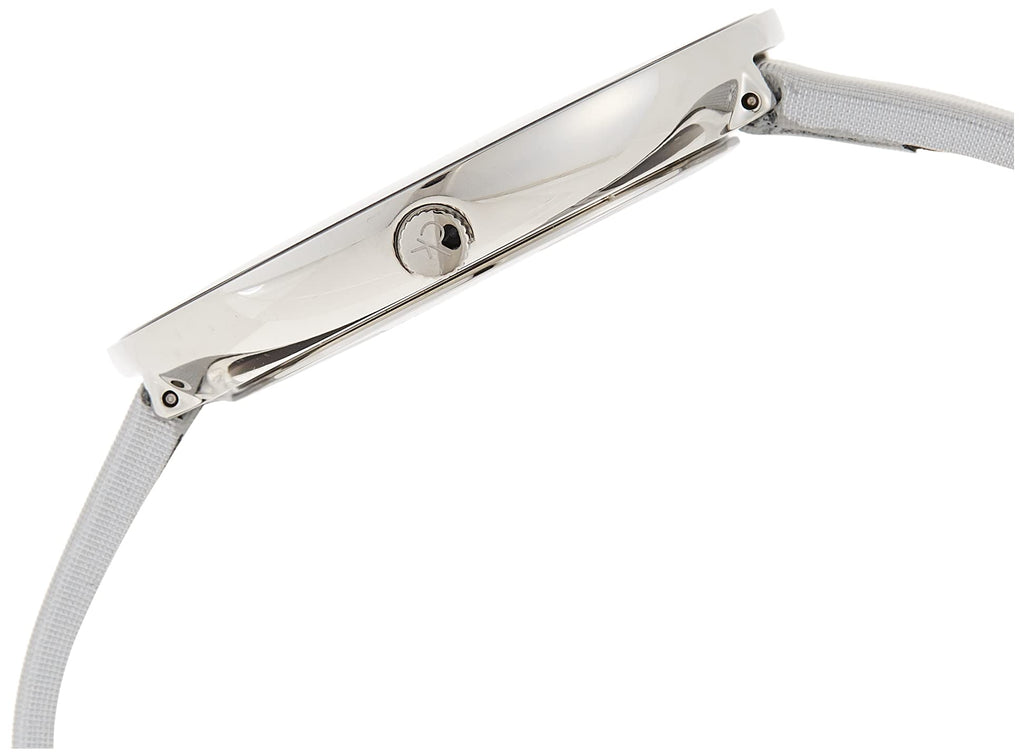 Calvin Klein Chic Silver Dial White Leather Strap Watch for Women - K7N23UP8 Buy Now By Calvin Klein