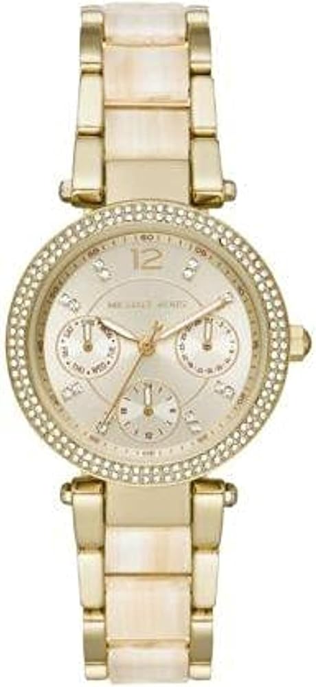 Michael Kors Parker Analog Gold Dial Gold Steel Strap Watch For Women - MK6833 Buy Now By Michael Kors