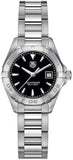 Tag Heuer Aquaracer Quartz Black Dial Silver Steel Strap Watch for Women - WBD1410.BA0741 Buy Now By Tag Heuer