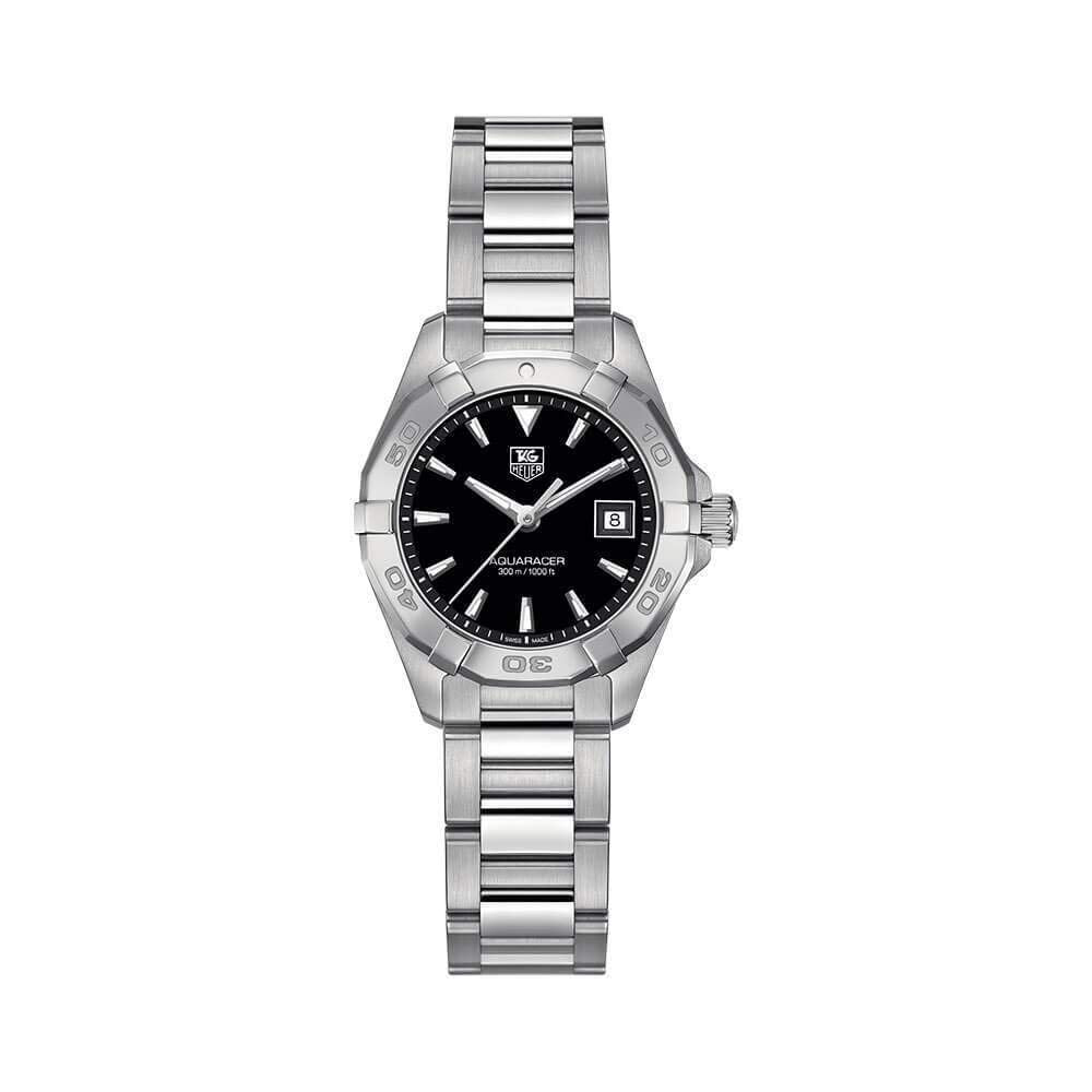 Tag Heuer Aquaracer Professional 200 Quartz Black Dial Silver Steel Strap Watch for Women - WBP1410.BA0622 Buy Now By Tag Heuer