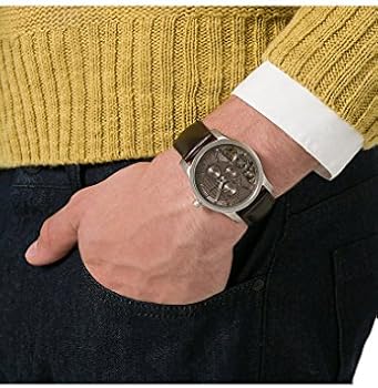 Fossil Twist Chronograph Multifunction Taupe Dial Brown Leather Strap Watch for Men - ME1098 Buy Now By Fossil