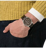 Fossil Twist Chronograph Multifunction Taupe Dial Brown Leather Strap Watch for Men - ME1098 Buy Now By Fossil