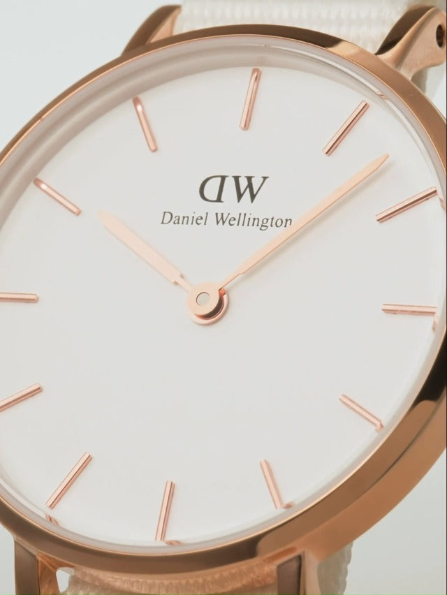 Daniel Wellington Classic Petite Dover White Dial White Nylon Strap Watch For Women - DW00100313 Buy Now By Daniel Wellington