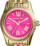 Michael Kors Lexington Quartz Pink Dial Gold Steel Strap Watch For Women - MK3270 Buy Now By Michael Kors
