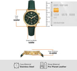 Fossil Neutra Chronograph Green Dial Green Leather Strap Watch for Women - ES5239 Buy Now By Fossil