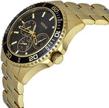 Guess BFF Multifunction Black Dial Gold Steel Strap Watch for Women - W0231L3 Buy Now By Guess
