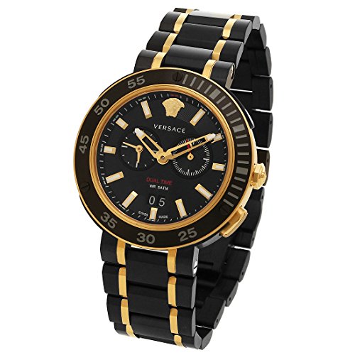 Versace V Extreme Pro Two Tone Dial Stainless Steel Strap Watch for Men - VCN040017 Buy Now By Versace