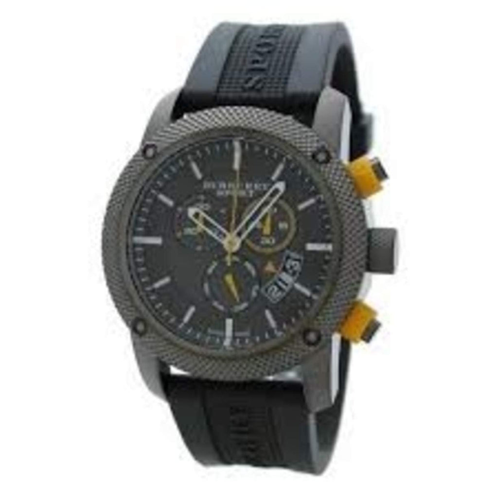 Burberry Sport Endurance Chronograph Grey Dial Grey Rubber Strap Watch for Men - BU7713 Buy Now By Burberry