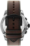 Fossil Dillinger Chronograph White Dial Brown Leather Strap Watch for Men - FS5674 Buy Now By Fossil