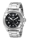 Fossil Modern Machine Black Dial Silver Steel Strap Watch for Men - FS4926 Buy Now By Fossil