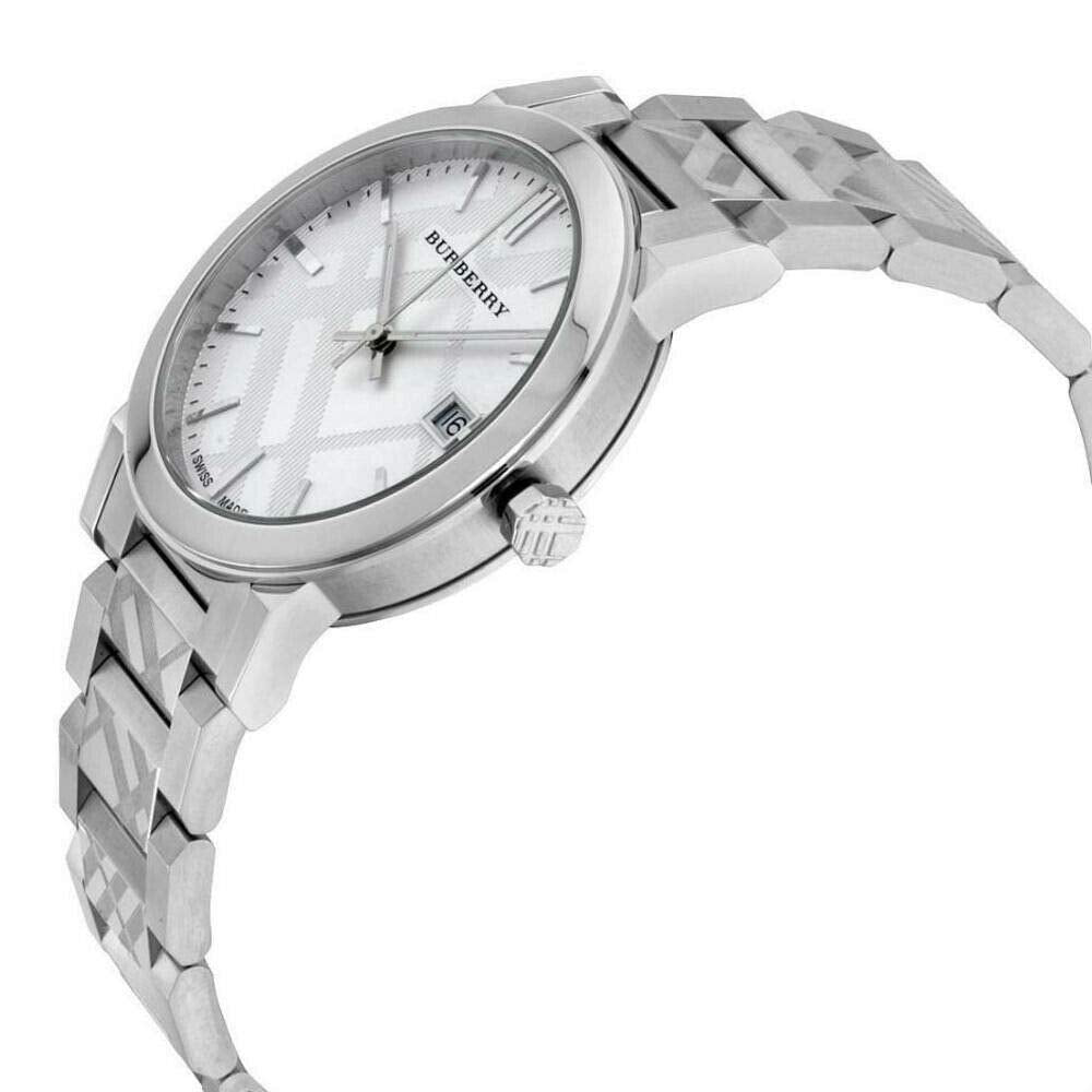 Burberry The City Silver Dial Silver Steel Strap Watch for Men - BU9037 Buy Now By Burberry