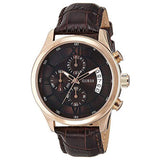 Guess Analog Chronograph Brown Dial Brown Leather Strap Watch For Men - W14052G2 Buy Now By Guess