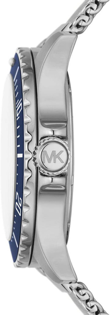Michael Kors Everest Quartz Blue Dial Silver Mesh Bracelet Watch For Men - MK9082 Buy Now By Michael Kors