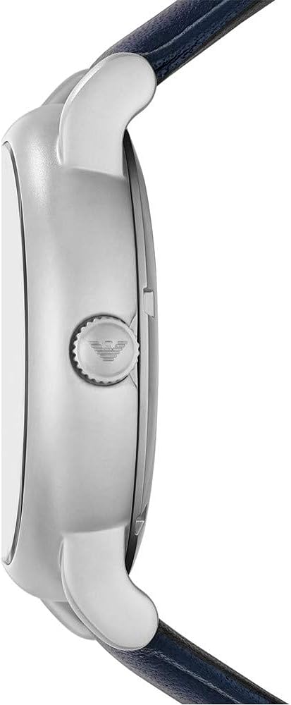 Emporio Armani Luigi Automatic Blue Dial Blue Leather Strap Watch For Men - AR60030 Buy Now By Emporio Armani