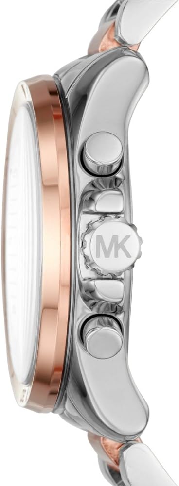 Michael Kors Brecken Chronograph White Dial Two Tone Steel Strap Watch For Women - MK6368 Buy Now By Michael Kors