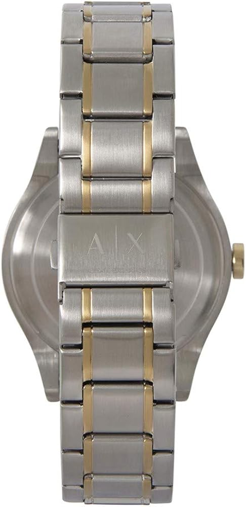 Armani Exchange Nico Analog Black Dial Two Tone Steel Strap Watch For Men - AX2336 Buy Now By Armani Exchange