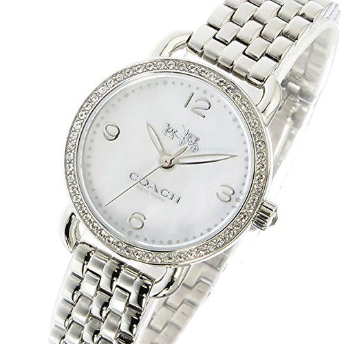 Coach Delancey Mother of Pearl Dial Silver Steel Strap Watch for Women - 14502477 Buy Now By Coach