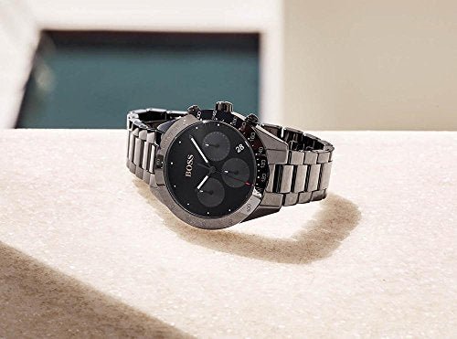 Hugo Boss Talent Black Ceramic Dial Black Steel Strap Watch for Men - 1513581 Buy Now By Hugo Boss