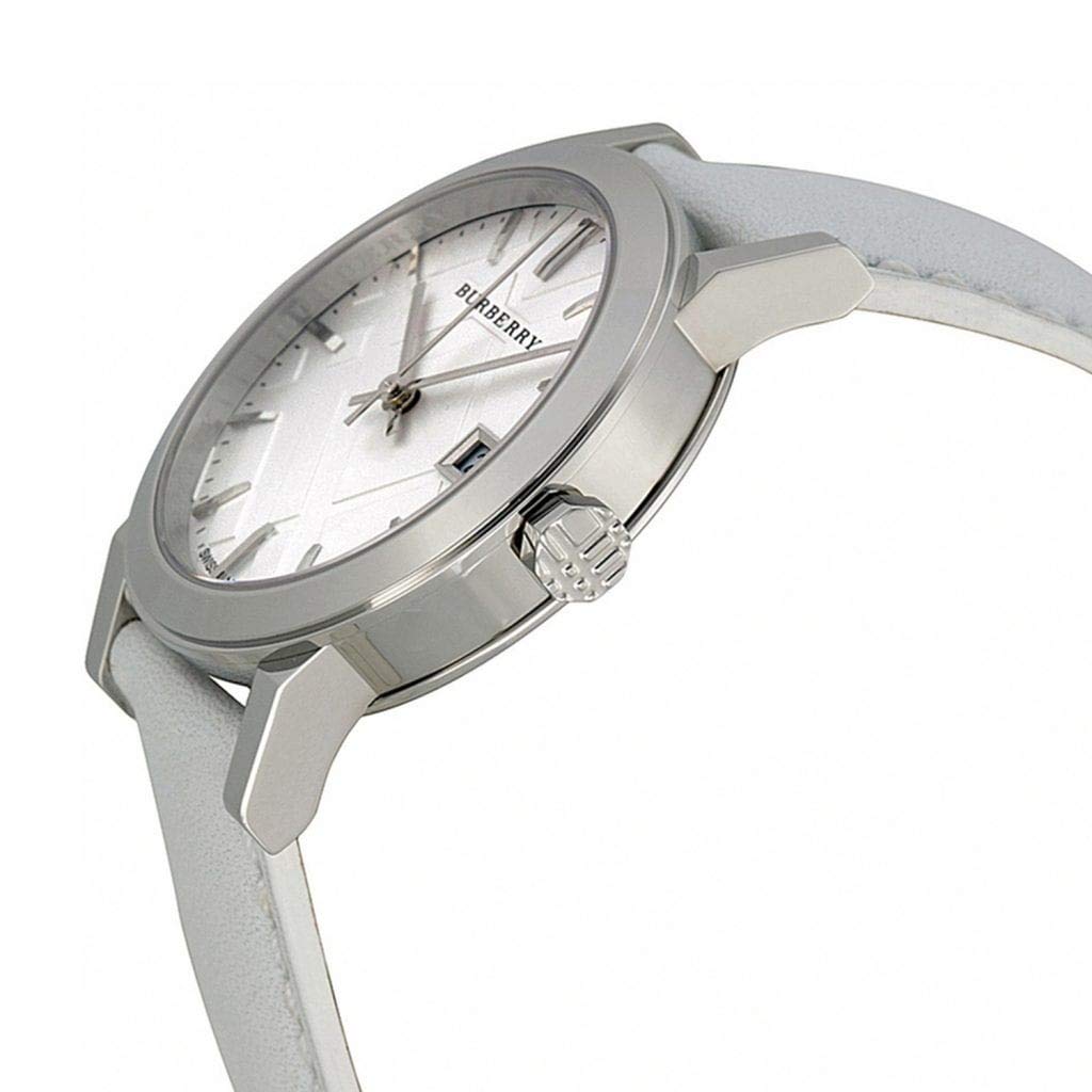 Burberry The City White Dial White Leather Strap Watch for Women - BU9128 Buy Now By Burberry
