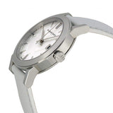 Burberry The City White Dial White Leather Strap Watch for Women - BU9128 Buy Now By Burberry