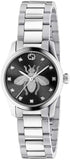 Gucci G Timeless Quartz Diamonds Black Dial Silver Steel Strap Watch For Women - YA1265024 Buy Now By Gucci