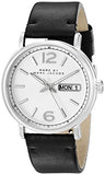 Marc Jacobs Fergus White Dial Black Leather Strap Watch for Men - MBM5076 Buy Now By Marc Jacobs