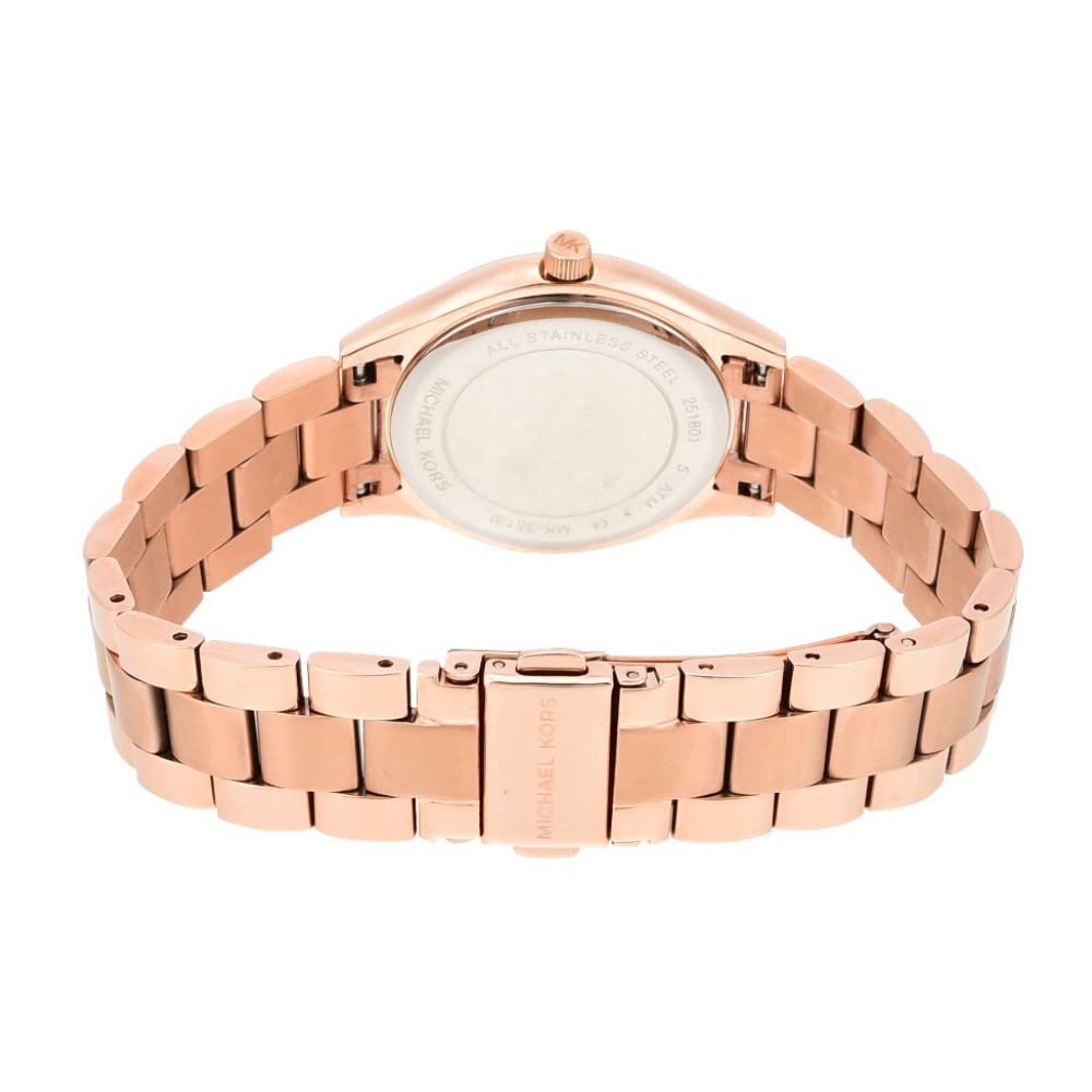 Michael Kors Slim Runway Rose Gold Dial Rose Gold Steel Strap Watch for Women - MK3513 Buy Now By Michael Kors