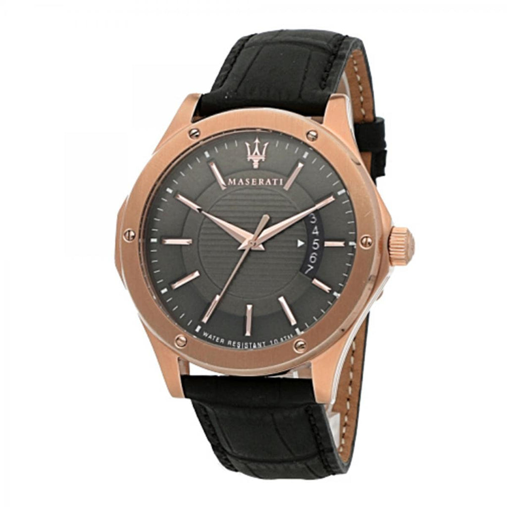 Maserati Circuito Black Dial Black Leather Strap Watch For Men - R8851127001 Buy Now By Maserati