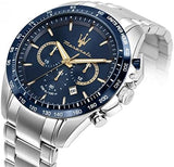 Maserati Traguardo Chronograph Modena Edition Blue Dial Silver Steel Strap Watch For Men - R8871612039 Buy Now By Maserati