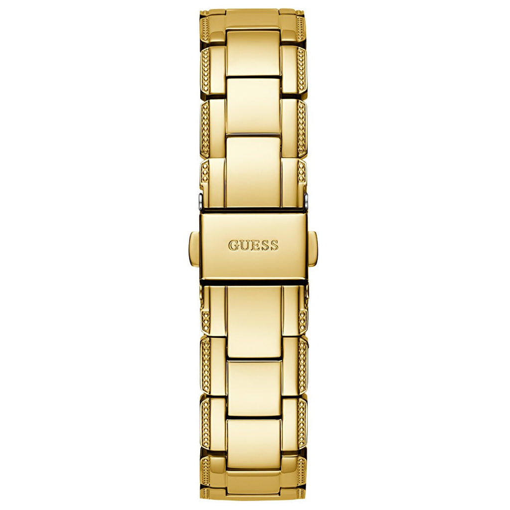 Guess Crystal Clear Analog Gold Dial Gold Steel Strap Watch for Women - GW0470L2 Buy Now By Guess