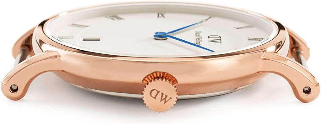 Daniel Wellington Dapper St Mawes White Dial Brown Leather Strap Watch For Women - DW00100091 Buy Now By Daniel Wellington