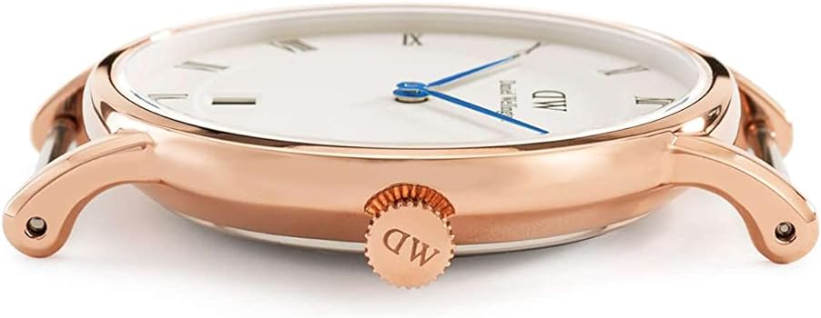 Daniel Wellington Dapper York White Dial Brown Leather Strap Watch For Women - DW00100093 Buy Now By Daniel Wellington