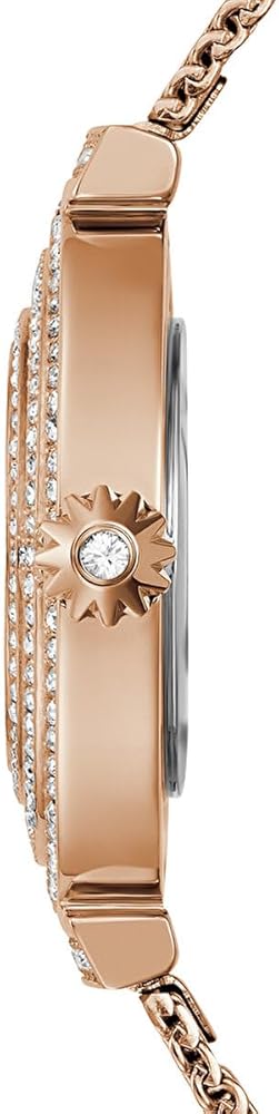 Guess Dream Crystals Rose Gold Dial Rose Gold Mesh Bracelet Watch For Women - GW0550L3 Buy Now By Guess