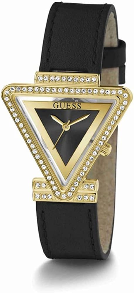 Guess Fame Quartz Black Dial Black Leather Strap Watch For Women - GW0504L5 Buy Now By Guess