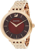 Swarovski Crystalline Chic Red Dial Rose Gold Steel Strap Watch for Women - 5547608 Buy Now By Swarovski