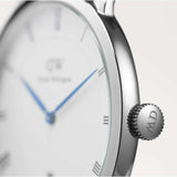 Daniel Wellington Dapper Reading White Dial Black Leather Strap Watch For Men - DW00100108 Buy Now By Daniel Wellington