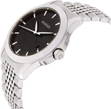 Gucci G Timeless Black Dial Silver Steel Strap Watch For Men - YA126402 Buy Now By Gucci