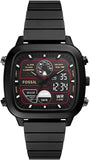 Fossil Retro Analog-Digital Black Dial Black Steel Strap Watch for Men - FS5891 Buy Now By Fossil