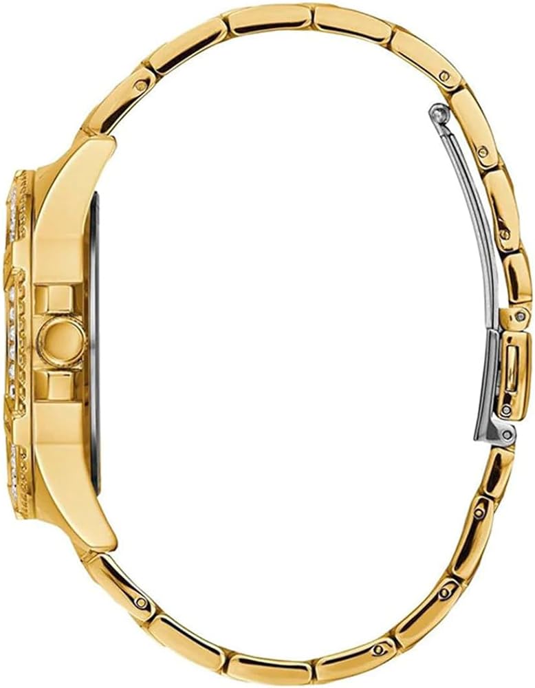 Guess Frontier Diamonds Gold Dial Gold Steel Strap Watch For Women - W1156L2 Buy Now By Guess