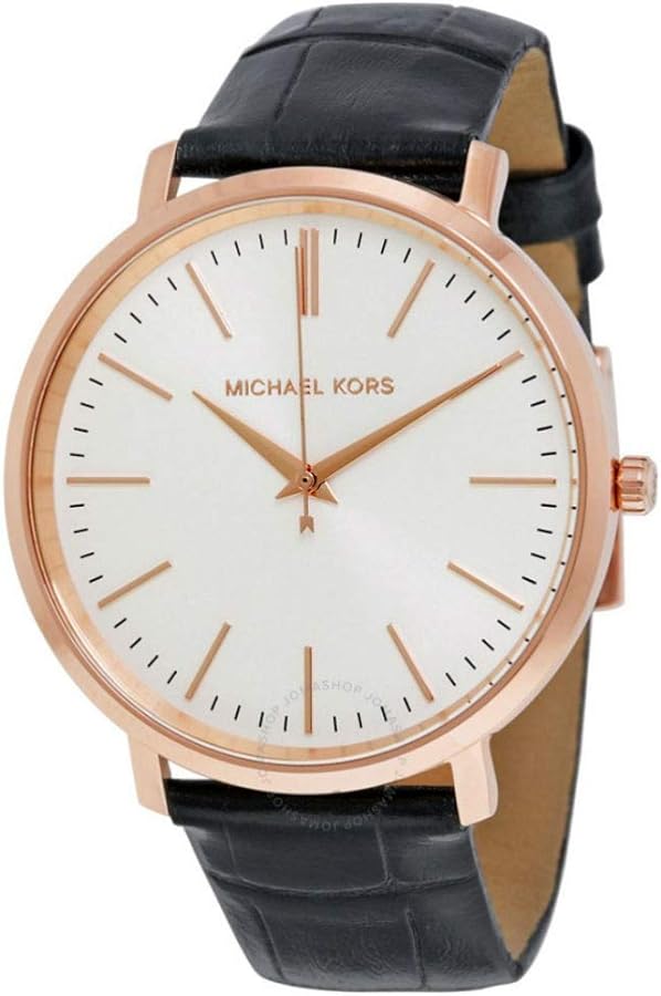 Michael Kors Jaryn Quartz White Dial Black Leather Strap Watch For Women - MK2472 Buy Now By Michael Kors
