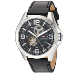 Tommy Hilfiger Bruce Analog Black Dial Black Leather Strap Watch for Men - 1791279 Buy Now By Tommy Hilfiger