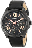 Fossil Cecile Multifunction Black Dial Black Leather Strap Watch for Men - AM4523 Buy Now By Fossil