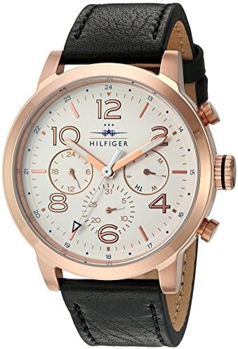 Tommy Hilfiger Jake Multifunction White Dial Black Leather Strap Watch for Men - 1791236 Buy Now By Tommy Hilfiger