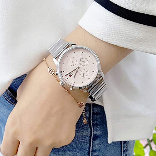 Tommy Hilfiger Blake Pink Dial Silver Steel Strap Watch for Women - 1781904 Buy Now By Tommy Hilfiger